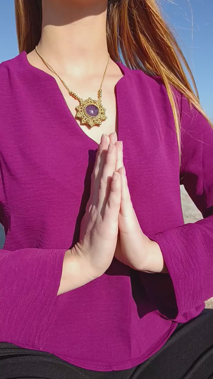 Meditation Flower Necklace