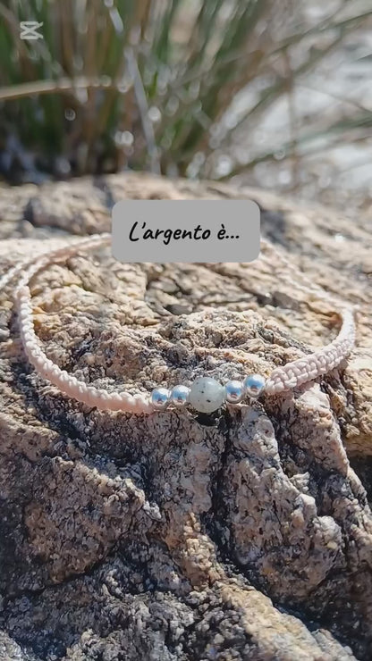 Bracciale ARGENTO 925 e LABRADORITE